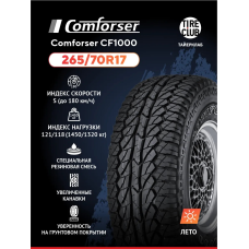 Шина 265/70R17 Comforser CF1000 121/118S