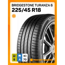 Летние автомобильные шины Bridgestone Turanza 6 225/45 R18 95Y XL