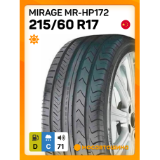 Летние автомобильные шины Mirage MR-HP172 215/60 R17 96H