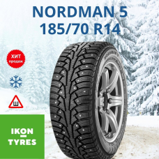 Автошина 185/70 R14 Ikon Tyres NORDMAN 5 92T шип