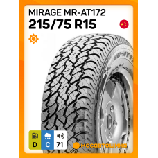 Летние автомобильные шины Mirage MR-AT172 215/75 R15 100S