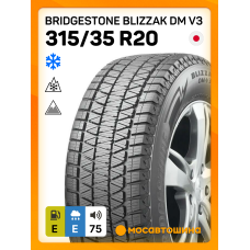 Зимние автомобильные шины Bridgestone Blizzak DM V3 315/35 R20 110T XL