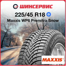 Зимняя нешипованная шина Maxxis WP6 Premitra Snow 225/45 R18 95V