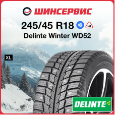 Зимняя шипованная шина Delinte Winter WD52 245/45 R18 100H