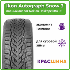 Автомобильная шина Ikon Autograph Snow 3 95R XL 195 / 65 / 15
