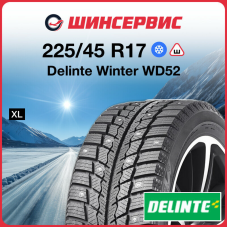 Зимняя шипованная шина Delinte Winter WD52 225/45 R17 94H