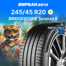Летние шины BRIDGESTONE Turanza 6 245/45R20 103Y XL