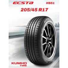 Шины летние Автомобильная шина Kumho Ecsta HS51 XL 205/45 88V