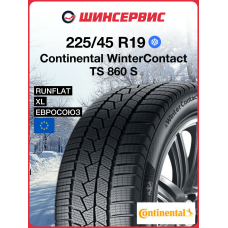 Зимняя нешипованная шина Continental WinterContact TS 860 S 225/45 R19 96V