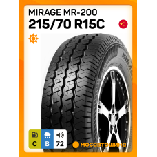 Летние автомобильные шины Mirage MR-200 215/70 R15C 109/107R
