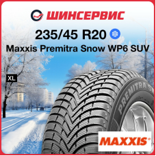 Зимняя нешипованная шина Maxxis Premitra Snow WP6 SUV 235/45 R20 100V