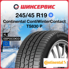 Зимняя нешипованная шина Continental ContiWinterContact TS 830 P 245/45 R19 102V