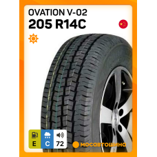 Летние автомобильные шины Ovation V-02 205 R14C 109/107Q