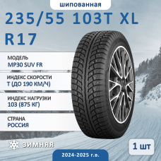 Шина Torero Mp30 Suv Fr 235/55 R17 103T XL зимняя шипованная, для внедорожника, HT дорожный