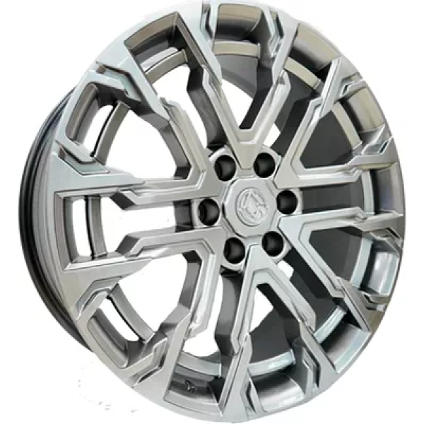 Khomen Wheels AZIMUT 2205 (LC300) 9x22/6x139.7 ET 40 Dia 95.1 Dark Chrome