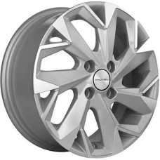 Khomen Wheels KHW1402 (Alsvin/Getz/i20) 5.5x14/4x100 ET 46 Dia 54.1 F-Silver-FP