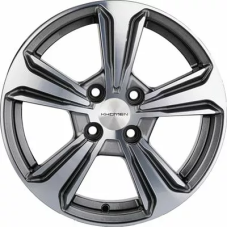 Khomen Wheels KHW1502 (Vesta/Almera) 6x15/4x100 ET 50 Dia 60.1 G-Silver-FP