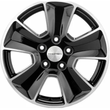 Khomen Wheels KHW1601 (Duster) 6.5x16/5x114.3 ET 50 Dia 66.1 Black-FP
