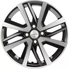 Khomen Wheels KHW1609 (Rio I/Solaris I) 6x16/4x100 ET 48 Dia 54.1 Black-FP