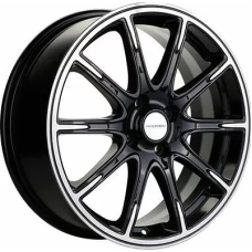 Khomen Wheels KHW1707 (Lada Granta) 6.5x17/4x98 ET 38 Dia 58.6 Black-FP