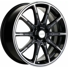 Khomen Wheels KHW1707 (Lada Vesta) 6.5x17/4x100 ET 50 Dia 60.1 Black-FP