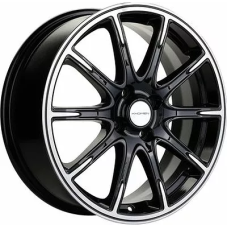 Khomen Wheels KHW1707 (Lada X-Ray) 6.5x17/4x100 ET 41 Dia 60.1 Black-FP