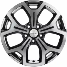 Khomen Wheels KHW1710 (Ceed) 6.5x17/5x114.3 ET 50 Dia 67.1 Black-FP