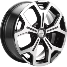 Khomen Wheels KHW1710 (Haval F7/F7x) 6.5x17/5x114.3 ET 40 Dia 64.1 Black-FP