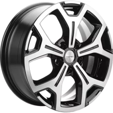 Khomen Wheels KHW1710(2) (Honda Stepwgn) 6.5x17/5x114.3 ET 50 Dia 64.1 Black-FP