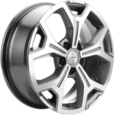 Khomen Wheels KHW1710(2) (VW Transporter) 6.5x17/5x120 ET 55 Dia 65.1 Gray-FP
