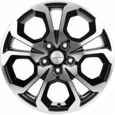 Khomen Wheels KHW1711 (Arkana/Kaptur) 6.5x17/5x114.3 ET 50 Dia 66.1 Black-FP