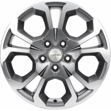 Khomen Wheels KHW1711 (Arkana/Kaptur) 6.5x17/5x114.3 ET 50 Dia 66.1 Gray-FP