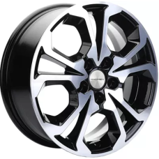 Khomen Wheels KHW1711 (Coolray) 6.5x17/5x114.3 ET 45 Dia 54.1 Black-FP
