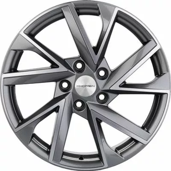 Khomen Wheels KHW1714 (Audi A4) 7x17/5x112 ET 49 Dia 66.6 Gray-FP