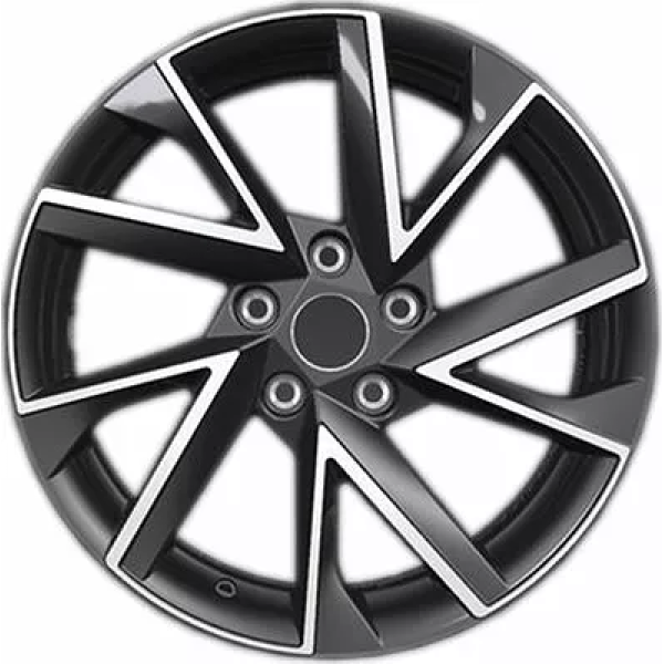 Khomen Wheels KHW1714 (Teana) 7x17/5x114.3 ET 45 Dia 66.1 Black-FP
