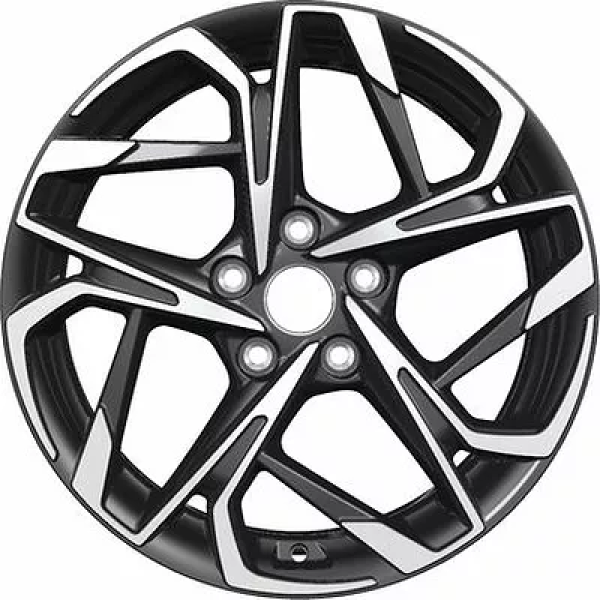 Khomen Wheels KHW1716 (Sonata) 7x17/5x114.3 ET 48 Dia 67.1 Black-FP