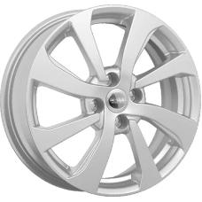 КиК Lada VestaКС893 6x16/4x100 ET 37 Dia 60.1 сильвер