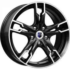 КиК Солар 7x17/4x100 ET 45 Dia 60.1 алмаз черный
