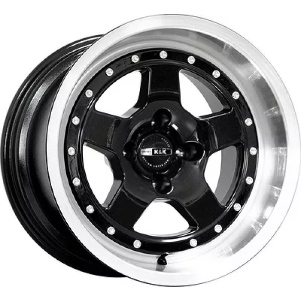 КиК Sport Car 10x15/4x98 ET -10 Dia 58.5 алмаз черный