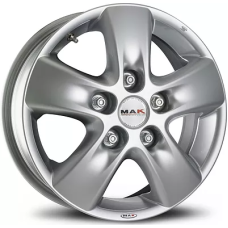 Mak HD2 6.5x16/5x160 ET 60 Dia 65.1 Hyper silver