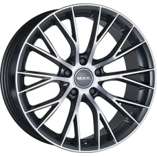 Mak Munchen 8x18/5x120 ET 20 Dia 72.6 Gun Metal Mirror Face