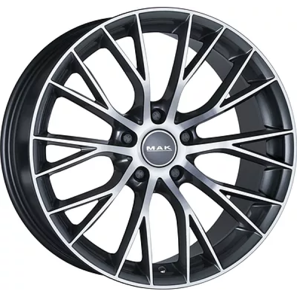 Mak Munchen 8x18/5x120 ET 43 Dia 72.6 Gun Metal Mirror Face